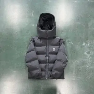 Trapstar Detachable Hooded Puffer Jacket - Stone - Dark Grey